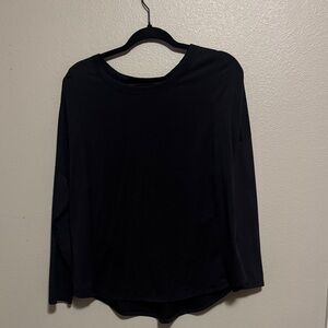 Black Long Sleeve Women's active Top